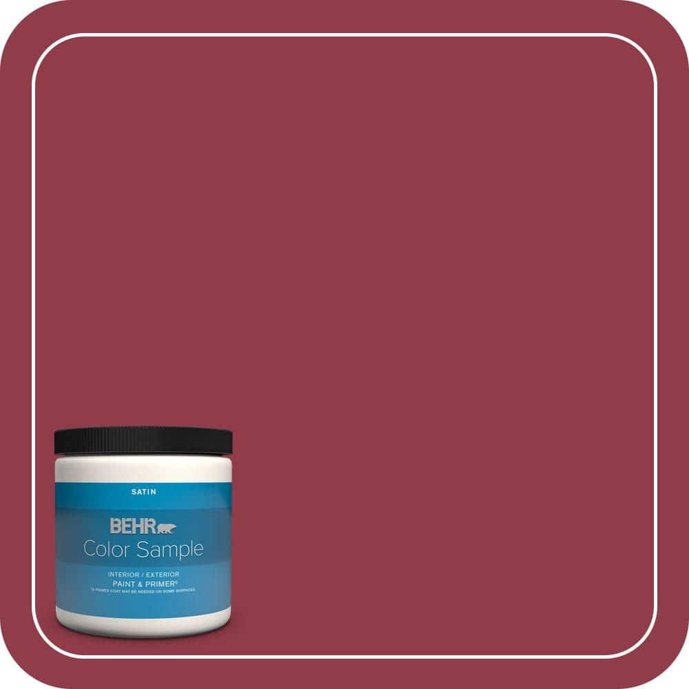 BEHR PREMIUM PLUS 8 oz. #S-G-130 Luscious Satin Enamel Interior/Exterior Paint & Primer Color Sample