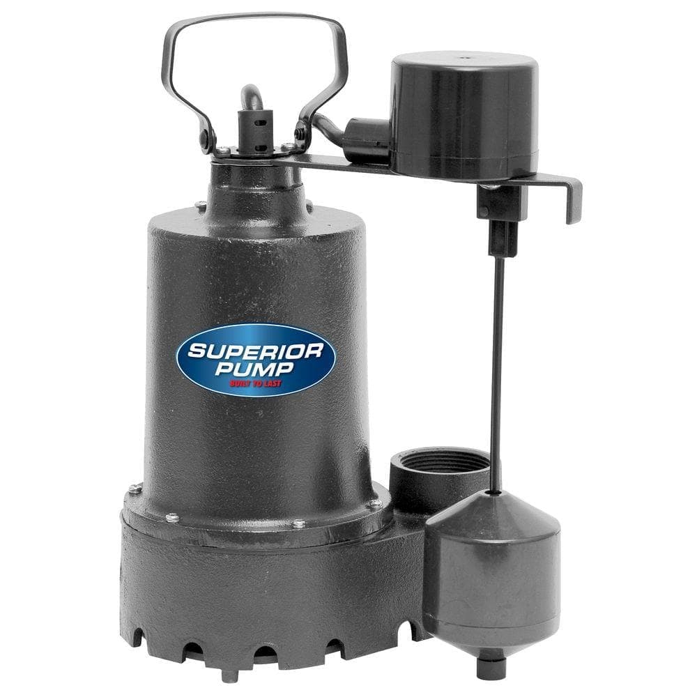 Superior Pump 1/3 HP Submersible Cast Iron Sump Pump