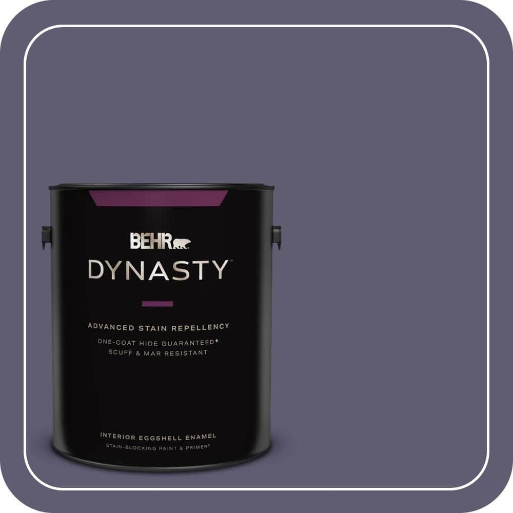 BEHR DYNASTY 1 gal. #PMD-90 Luscious Purple Eggshell Enamel Interior Stain-Blocking Paint & Primer