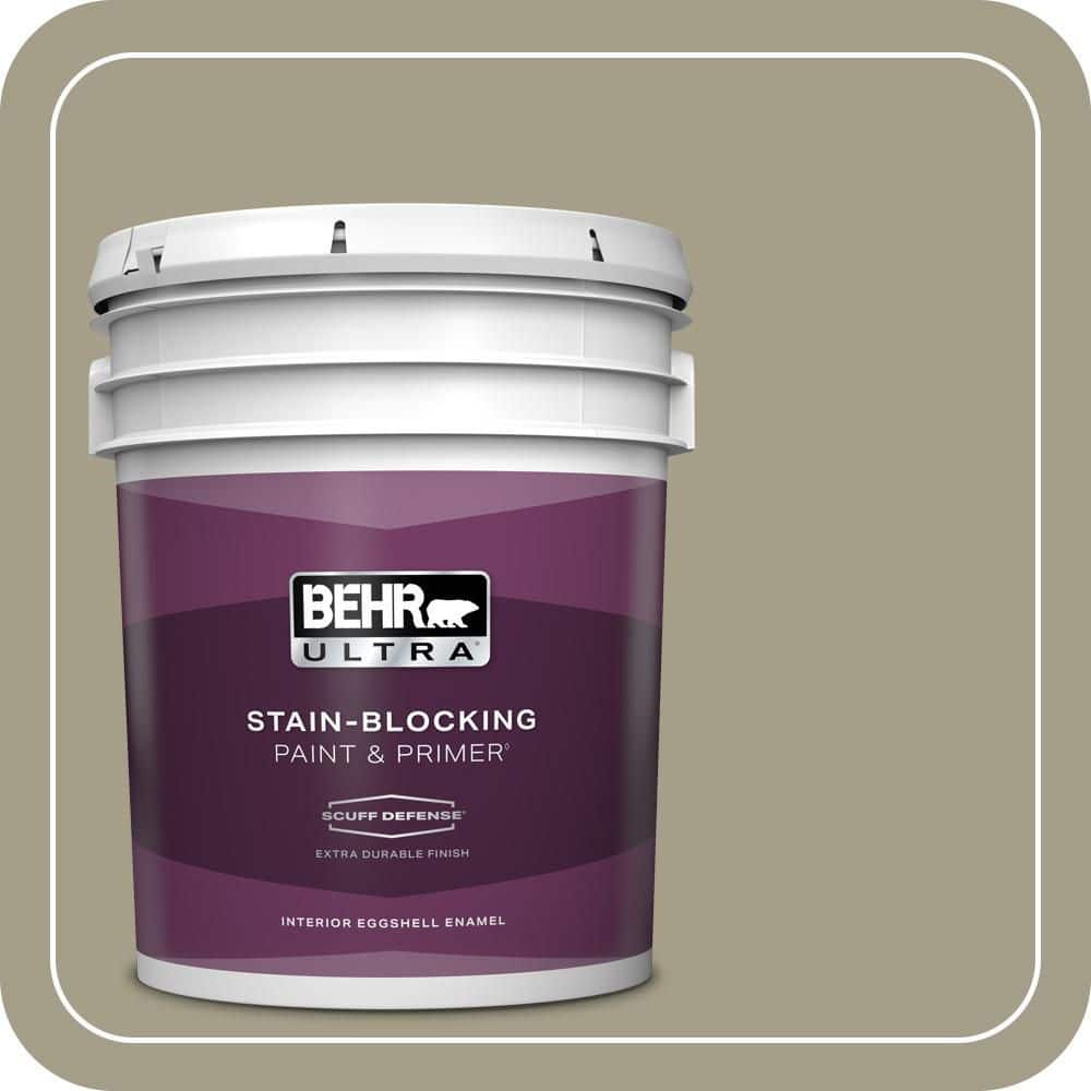 BEHR ULTRA 5 gal. #PMD-57 Fossil Stone Extra Durable Eggshell Enamel Interior Paint & Primer