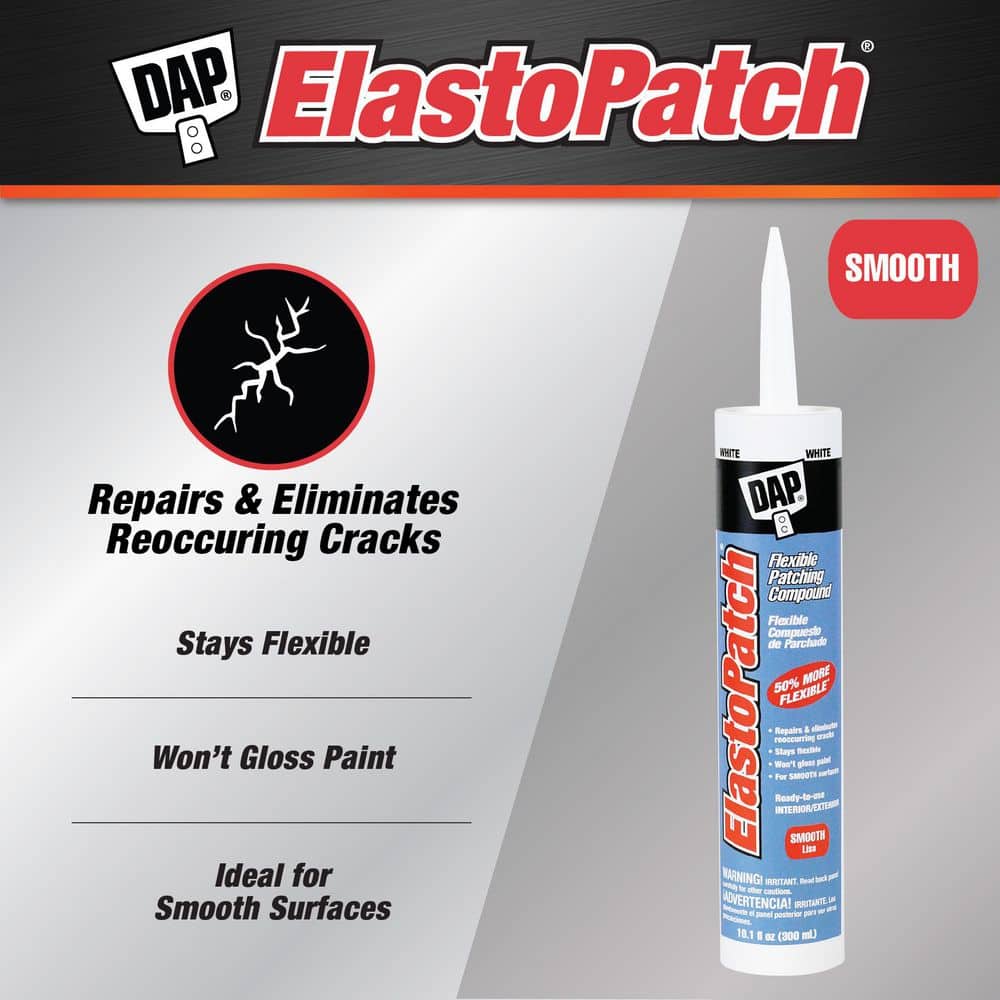 DAP ElastoPatch 10.1 oz. White Smooth Flexible Patching Compound (12-Pack) (2)