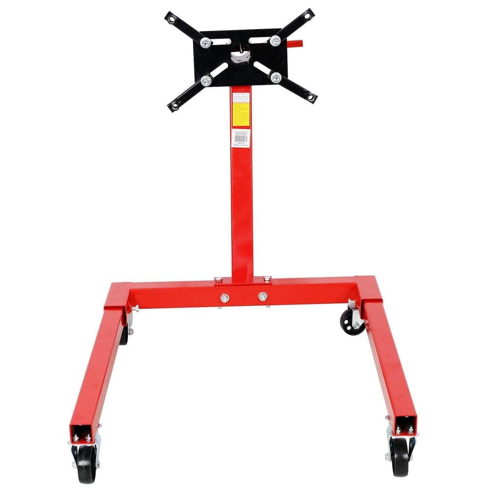 Tatayosi Rotating Engine Stand 1250 lbs. Load Steel Motor Hoist Dolly Hand Truck with 360° Adjustable Head 4-Caster (3)