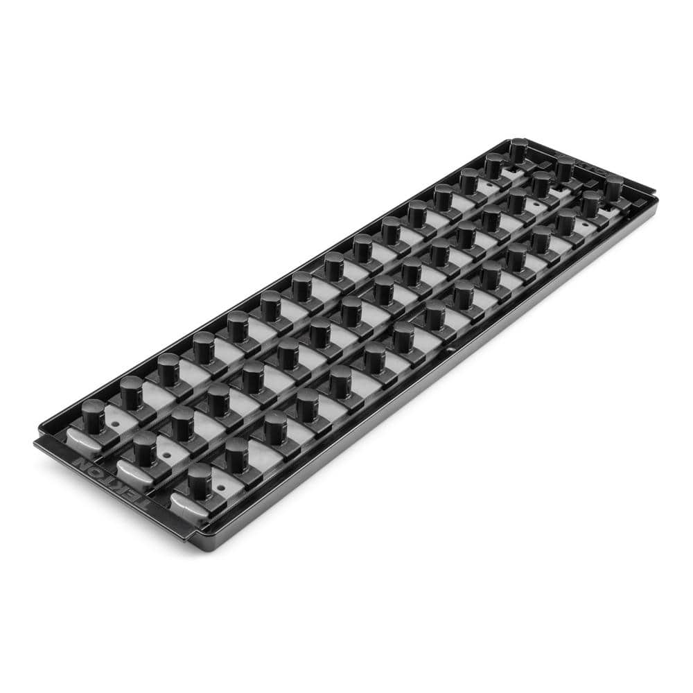 TEKTON 1/2 in. Drive 3-Rail Socket Organizer Set, Gray (45-Tool)