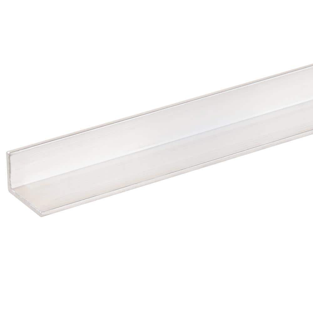 Everbilt 1/2 in. x 3/4 in x 3 ft. - 1/16 in. Thick Offset Aluminum Angle (4)