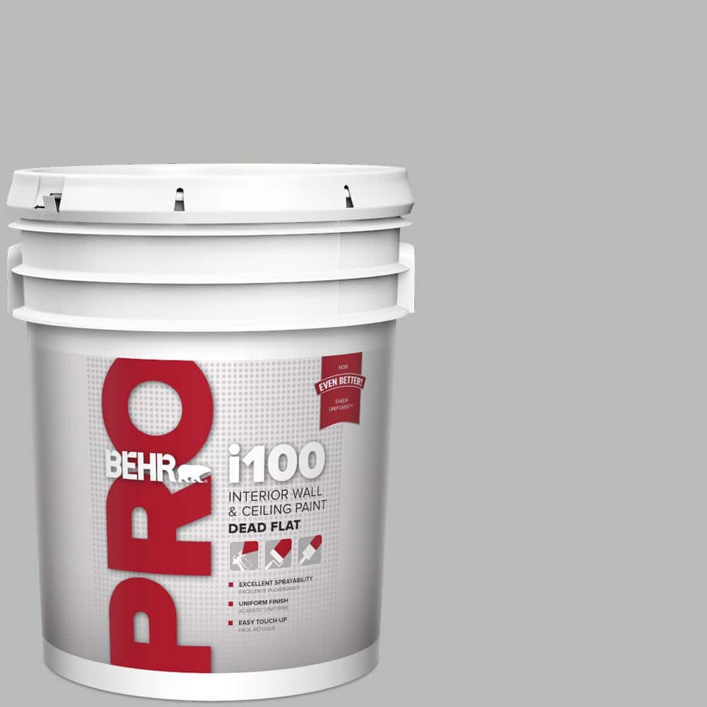 BEHR PRO 5 gal. #T18-19 Quiet Time Dead Flat Interior Paint (1)