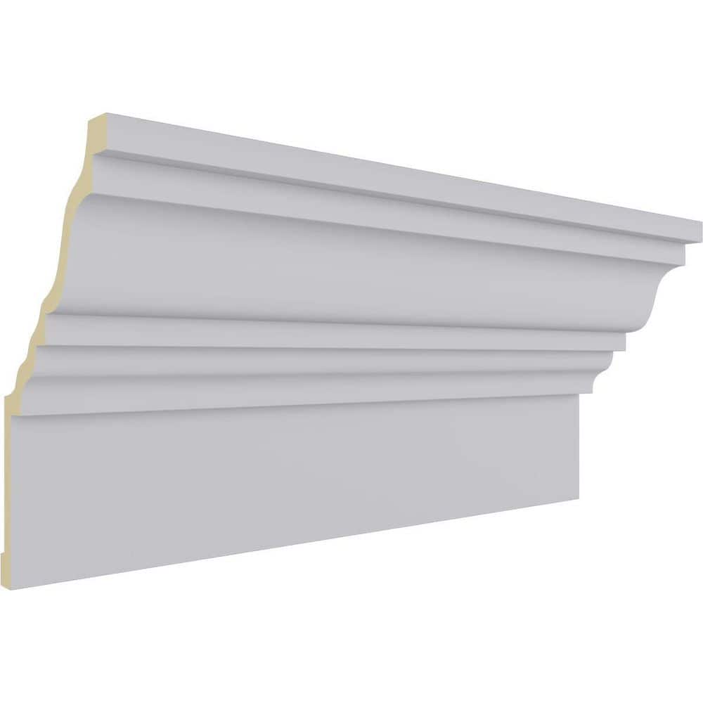 Ekena Millwork 7-1/8 in. x 12-1/8 in. x 94-1/2 in. Polyurethane Fascia Moulding (2)