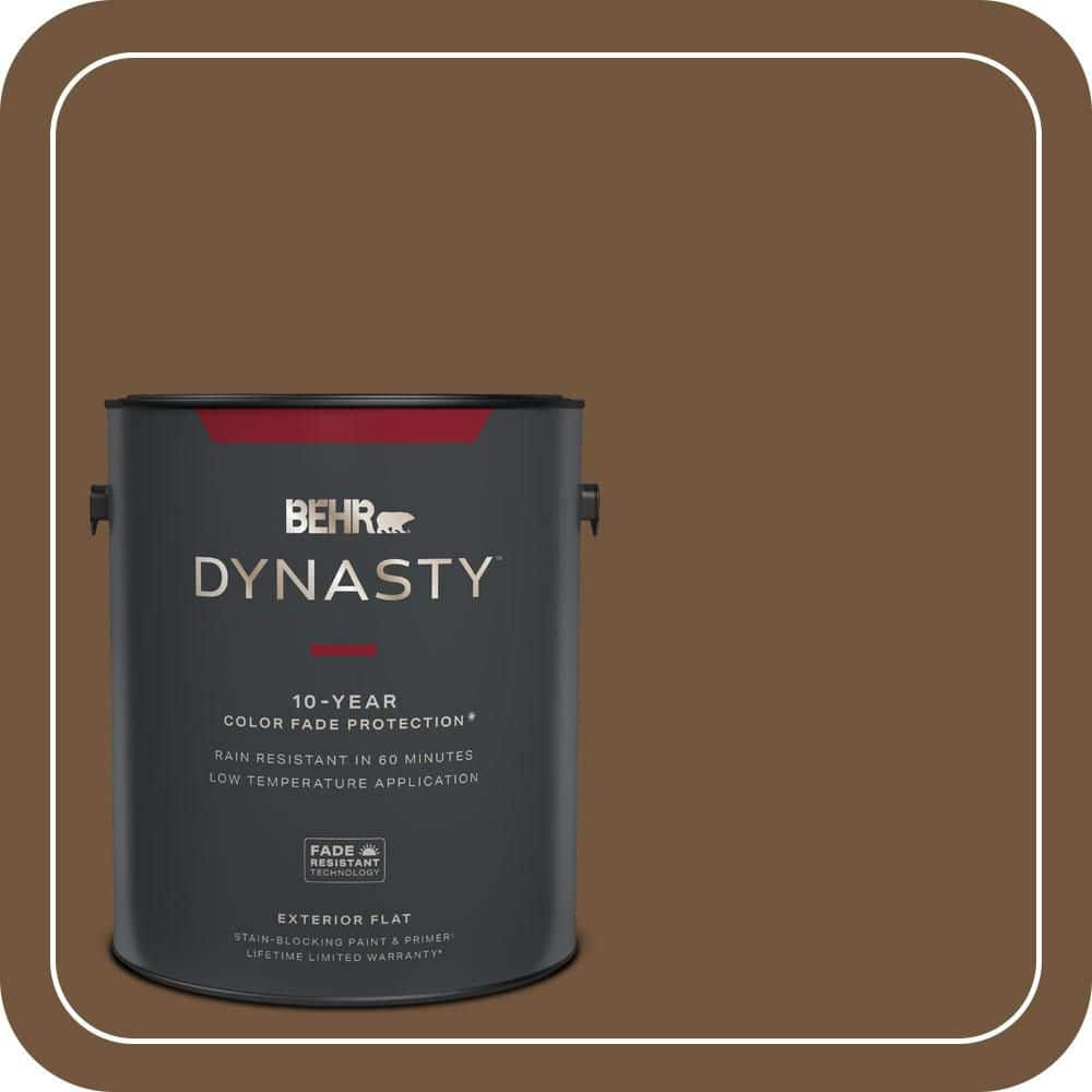 BEHR DYNASTY 1 gal. #MQ2-09 Clockworks Flat Exterior Stain-Blocking Paint & Primer