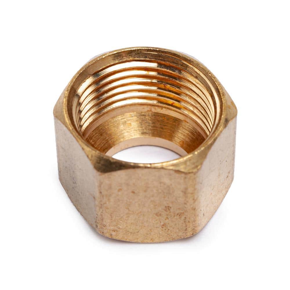 LTWFITTING 3/8 in. Brass Compression Nut Fitting (25-Pack) (3)