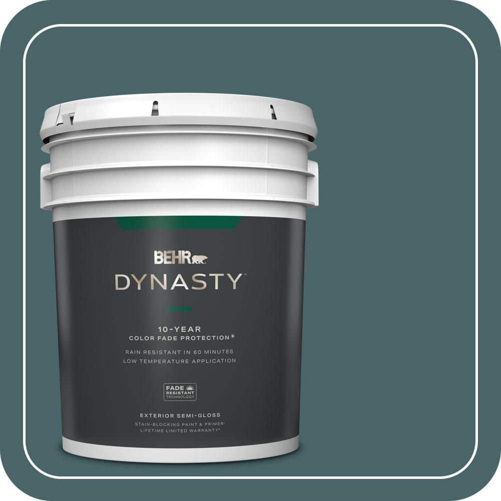 BEHR DYNASTY 5 gal. #MQ6-02 Walk Me Home Semi-Gloss Exterior Stain-Blocking Paint & Primer