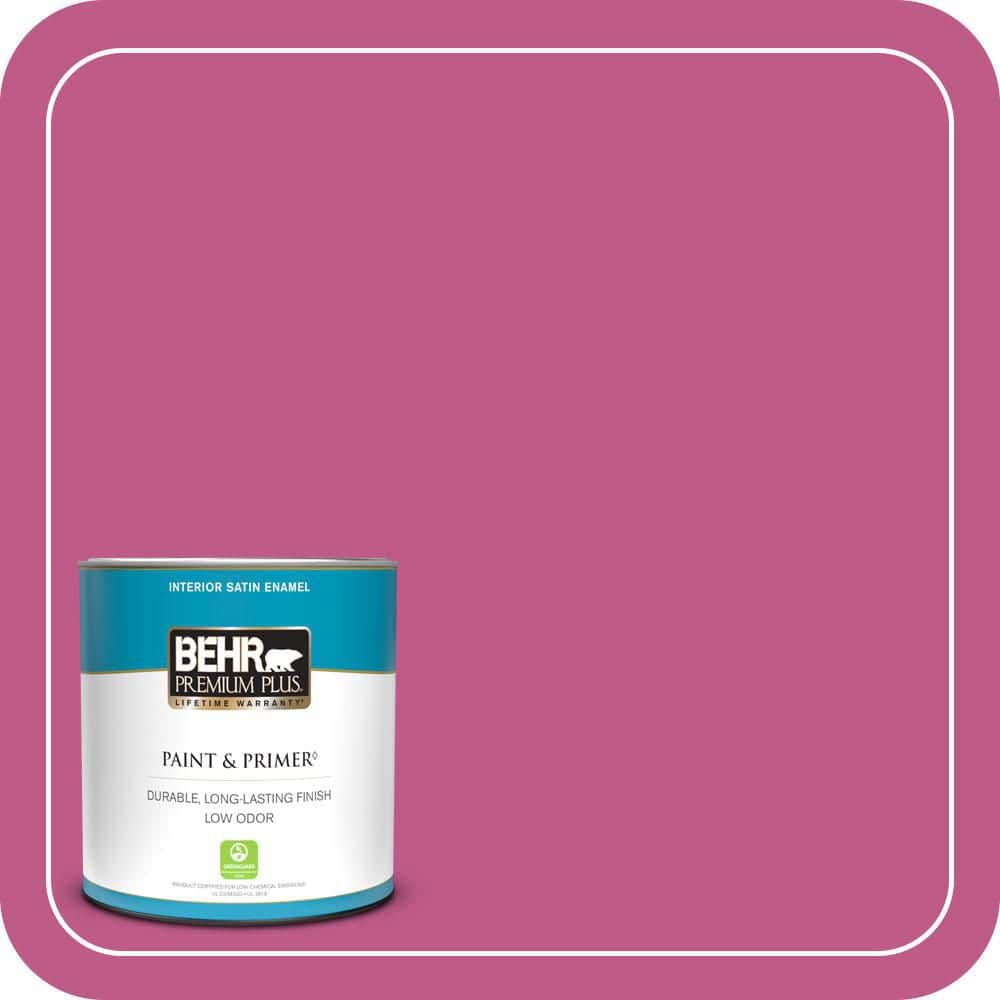 BEHR PREMIUM PLUS #P120-5 Beauty Queen Enamel Interior/Exterior Paint & Primer Color Sample (1)