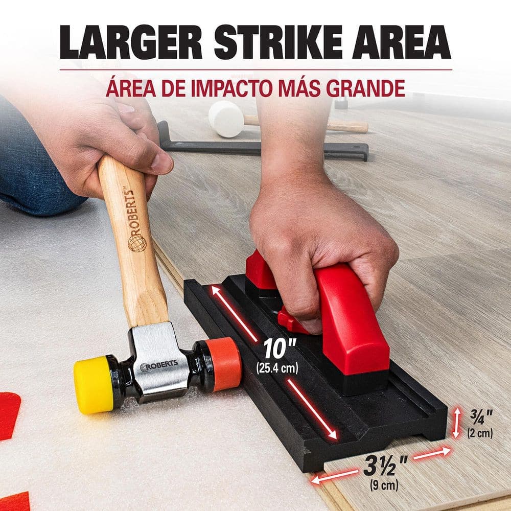 ROBERTS 3.5 in. W Tapping Block for Engineered Hardwood, Laminate, Resilient Vinyl Tile Flooring (4)