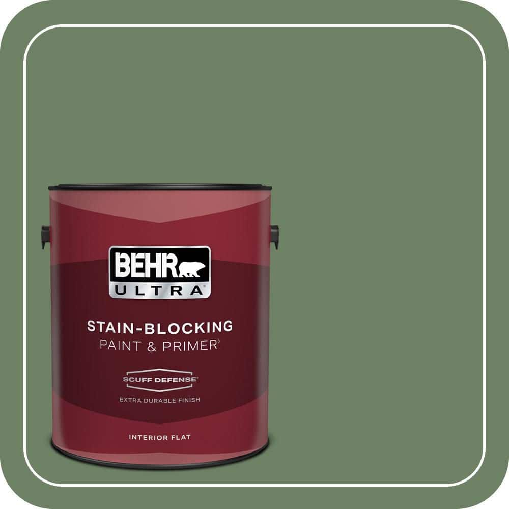 BEHR ULTRA 1 gal. #S390-6 Cliffside Park Extra Durable Flat Interior Paint & Primer (1)