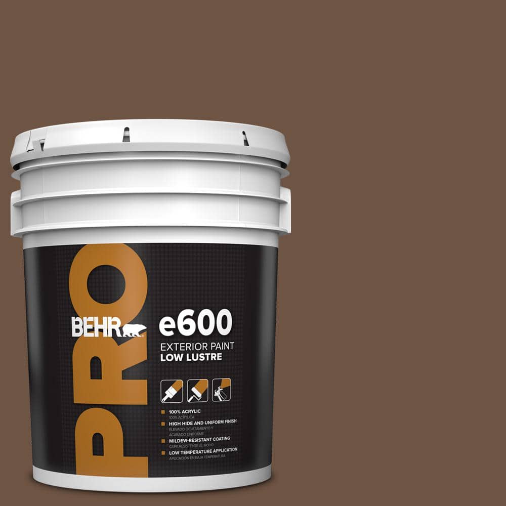 BEHR PRO 5 gal. #280F-7 Breakfast Blend Low Luster Exterior Paint
