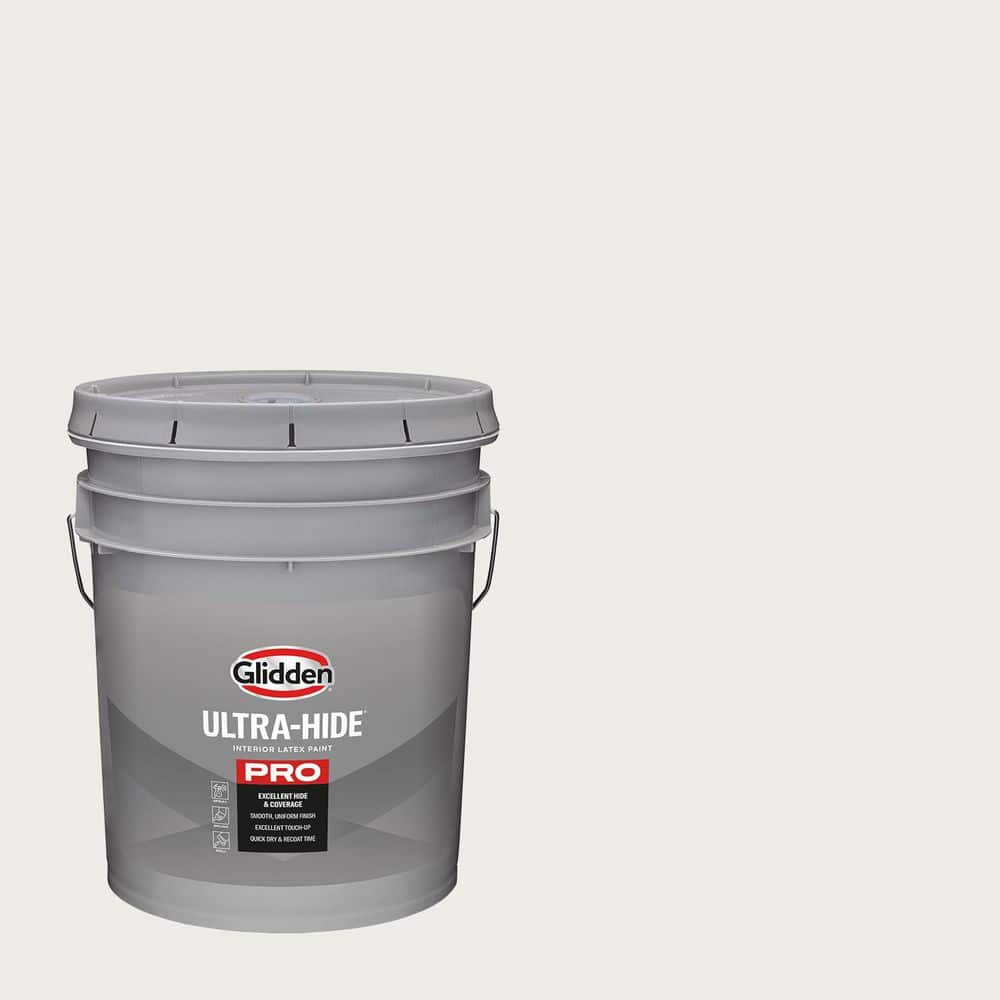 Glidden Ultra-Hide 5 Gal. PPG1025-1 Commercial White Semi-Gloss Interior Paint