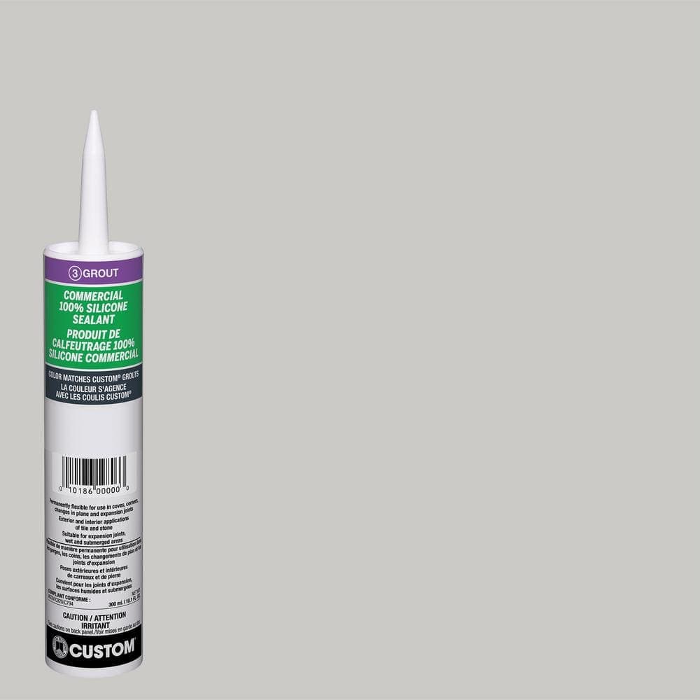 Custom Building Products Commercial #544 Rolling Fog 10.1 oz. Silicone Caulk (2)