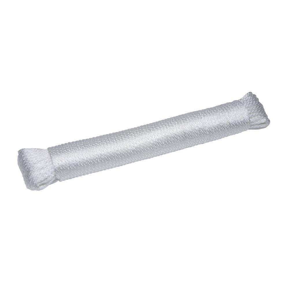 Everbilt 3/16 in. x 100 ft. White Polypropylene Braided Clothesline