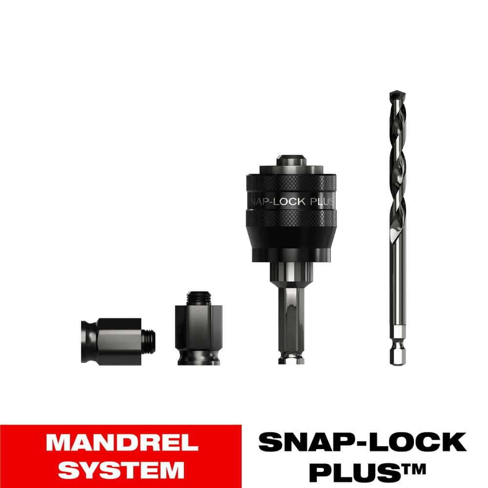 DIABLO 7/16 in. SnapLock Plus Hole Saw Arbor Mandrel System with Fast Plug Ejection