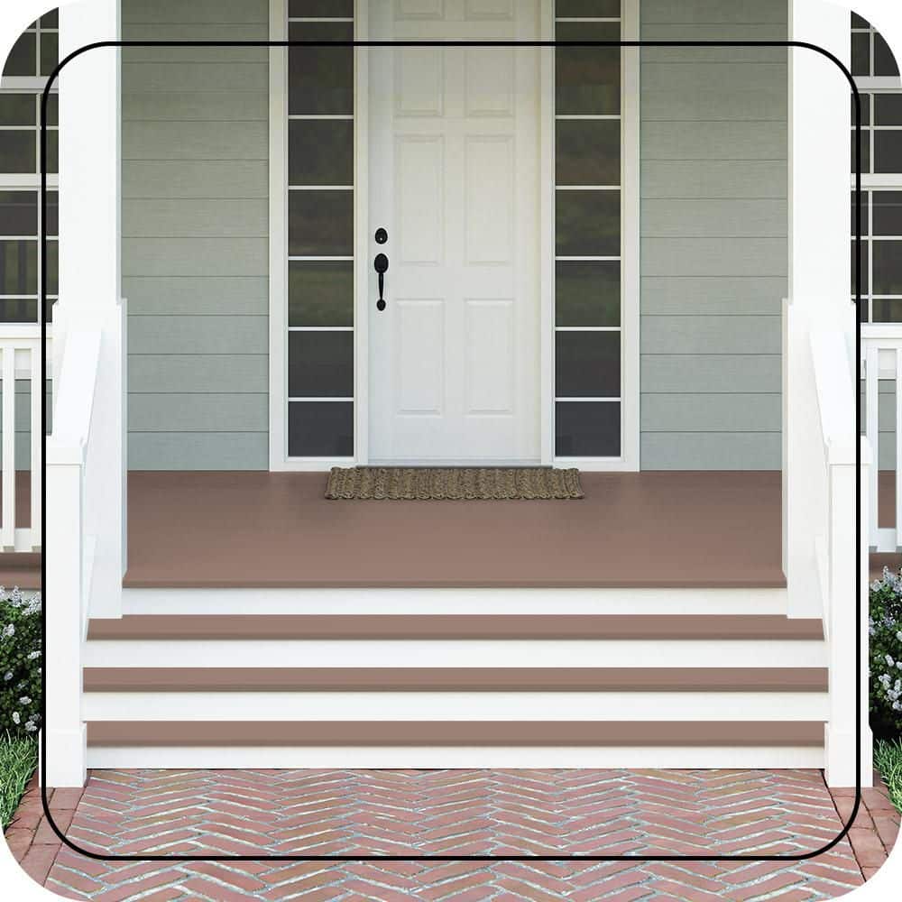 BEHR PREMIUM #N150-4 Textured Low-Lustre Enamel Interior/Exterior Porch and Patio Anti-Slip Floor Paint (2)