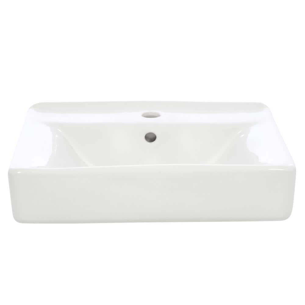 KOHLER Soho Wall-Mount Vitreous China Bathroom Sink in White with Overflow Drain (3)