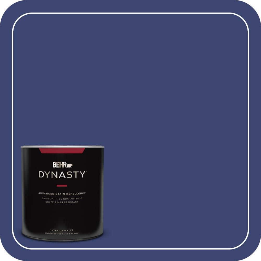 BEHR DYNASTY 1 qt. #T18-18 Constellation Blue Matte Interior Stain-Blocking Paint and Primer