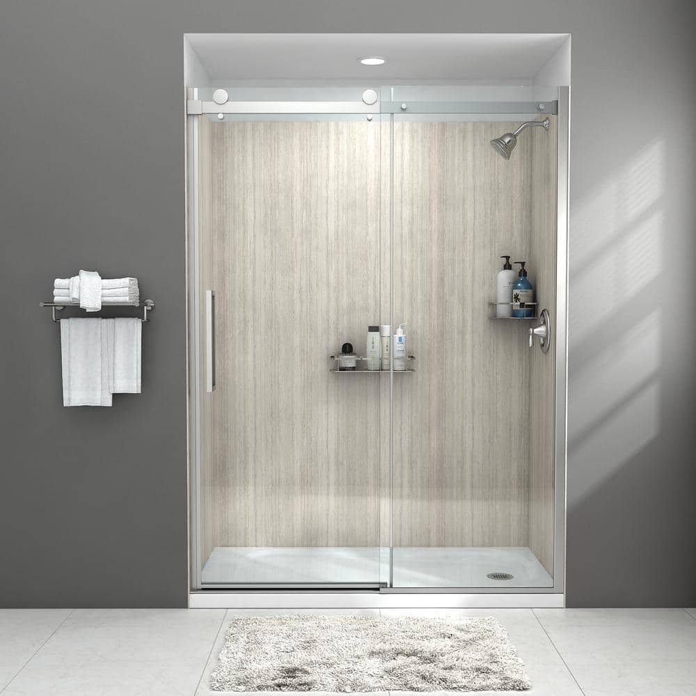 American Standard Passage 60 in. L 32 in. W Alcove Shower Pan Base with Drain (4)