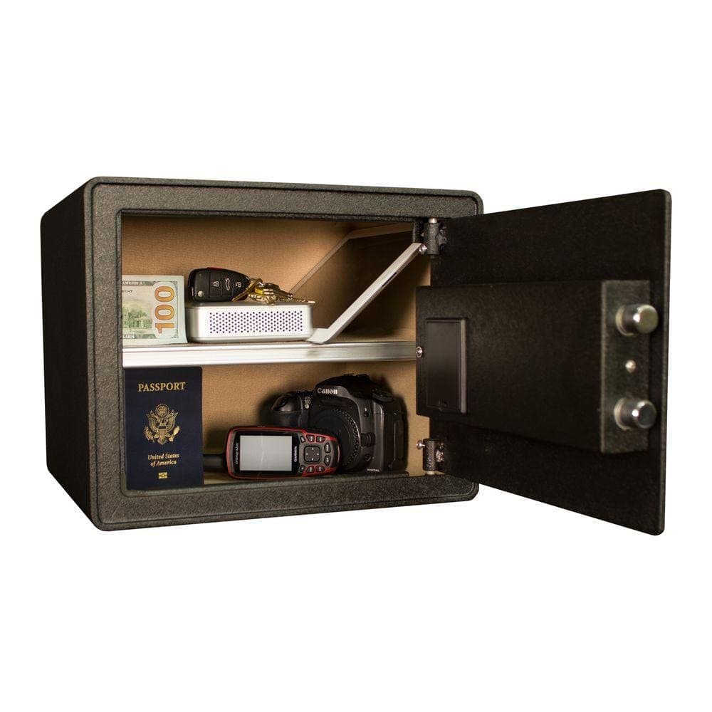 Tracker Safe 1.21 cu. ft. All Steel Security Safe with Biometric Lock, Textured Black (2)