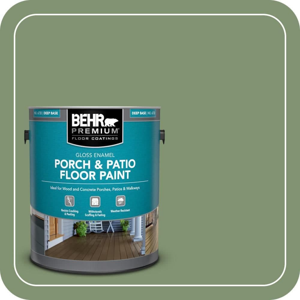 BEHR PREMIUM 1 gal. #BIC-26 Aloe Plant Gloss Enamel Interior/Exterior Porch and Patio Floor Paint