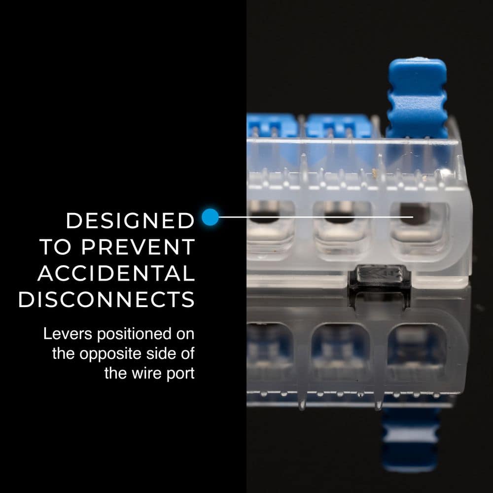 IDEAL In-Sure Lever Wire Connector, 12 AWG, 3-Port Bag of 10 (3)
