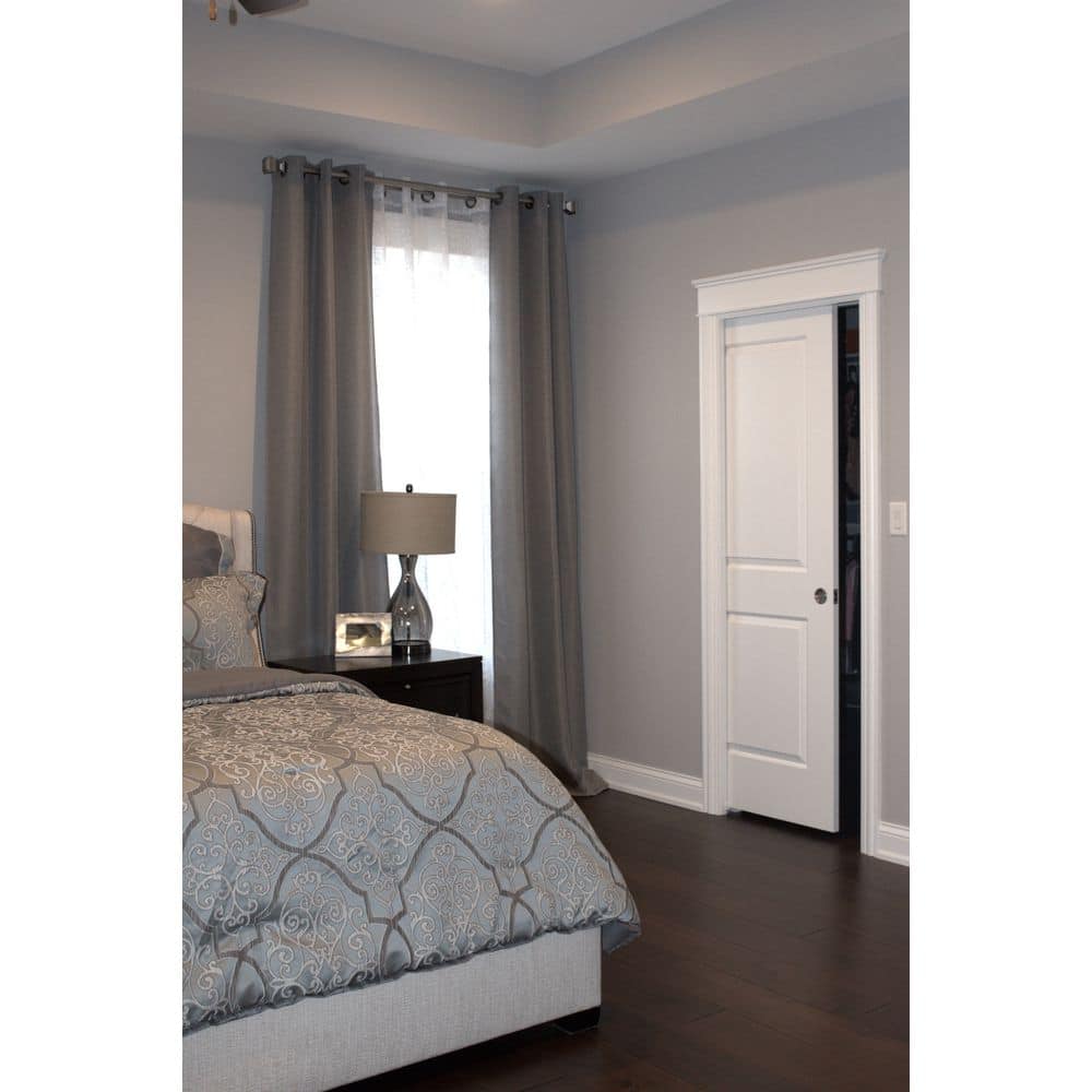 HOUSE OF FARA 11/16 in. D x 2-1/4 in. W x 84 in. L Primed Pine Wood PFJ Casing Moulding (2)