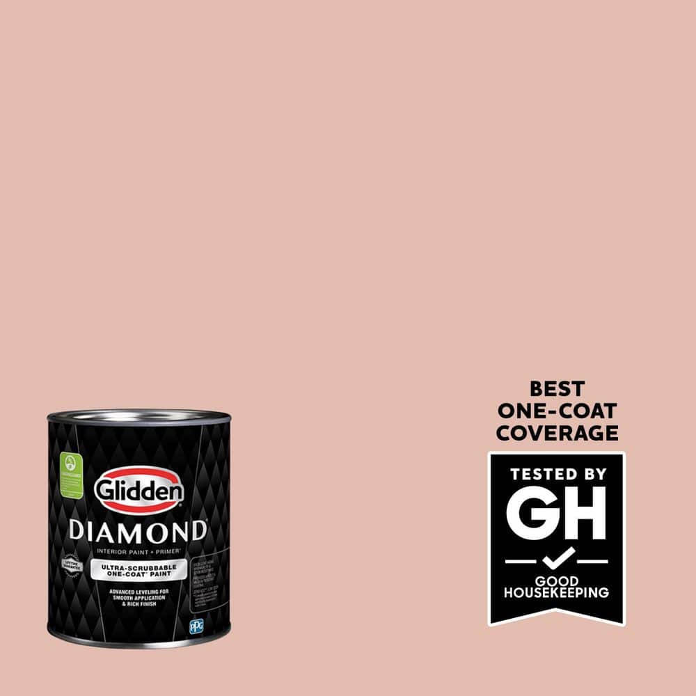 Glidden Diamond 1 qt. Adorable PPG1066-4 Semi-Gloss Interior Paint with Primer