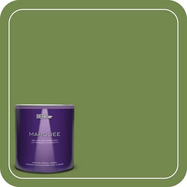 BEHR PREMIUM PLUS Home Decorators Collection #HDC-SM14-2 Green Suede Enamel & Primer Color Sample (4)