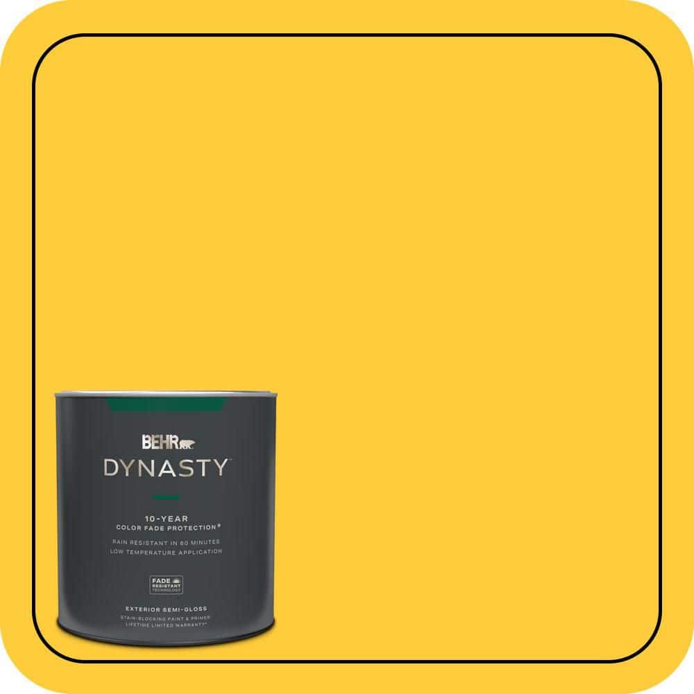 BEHR DYNASTY 1 qt. #S-G-360 Bright Star Semi-Gloss Exterior Stain-Blocking Paint & Primer