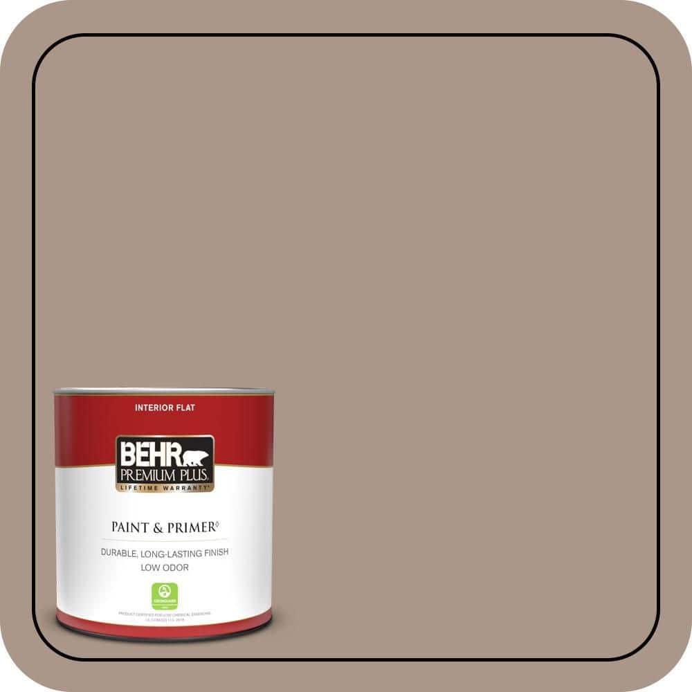 BEHR PREMIUM PLUS #N230-4 Chic Taupe Enamel Interior/Exterior Paint & Primer Color Sample (1)