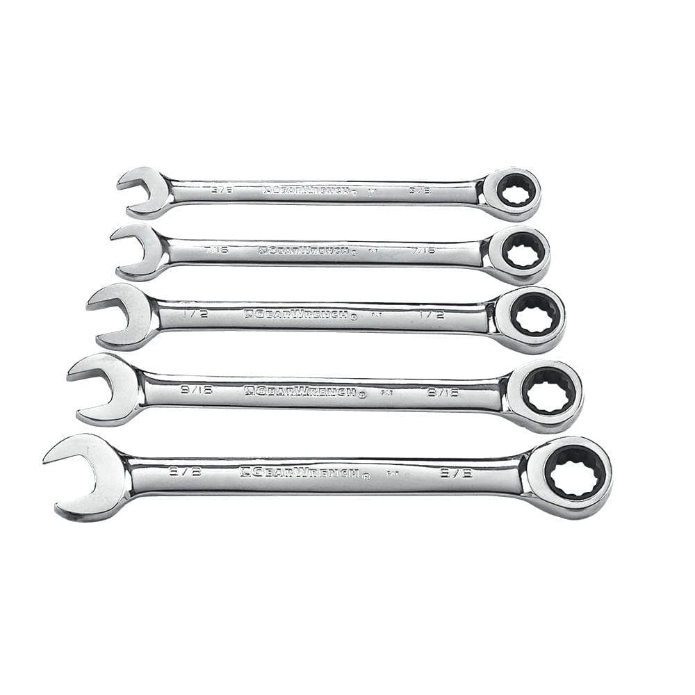 GEARWRENCH SAE/ 12-Point Ratcheting Combination Wrench Set