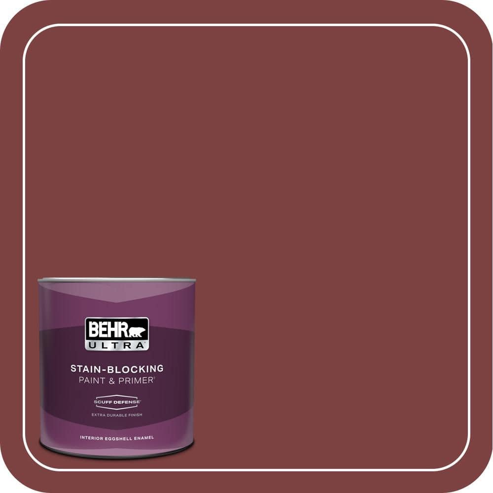 BEHR ULTRA 1 qt. #PPH-67 Red Wine Extra Durable Eggshell Enamel Interior Paint & Primer