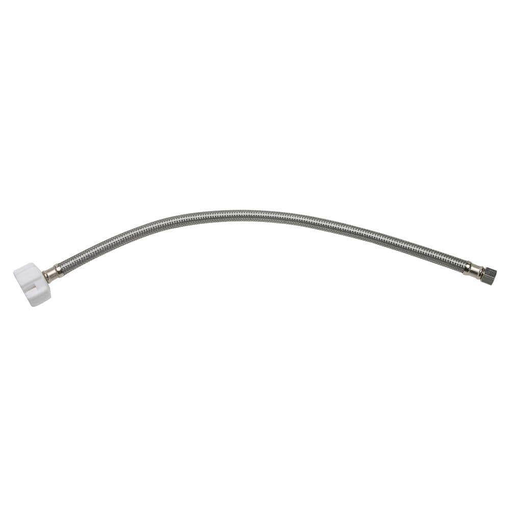 Fluidmaster Click Seal 3/8 in. Comp x 7/8 in. Ballcock x 20 in. Length Braided Stainless Steel Toilet Connector