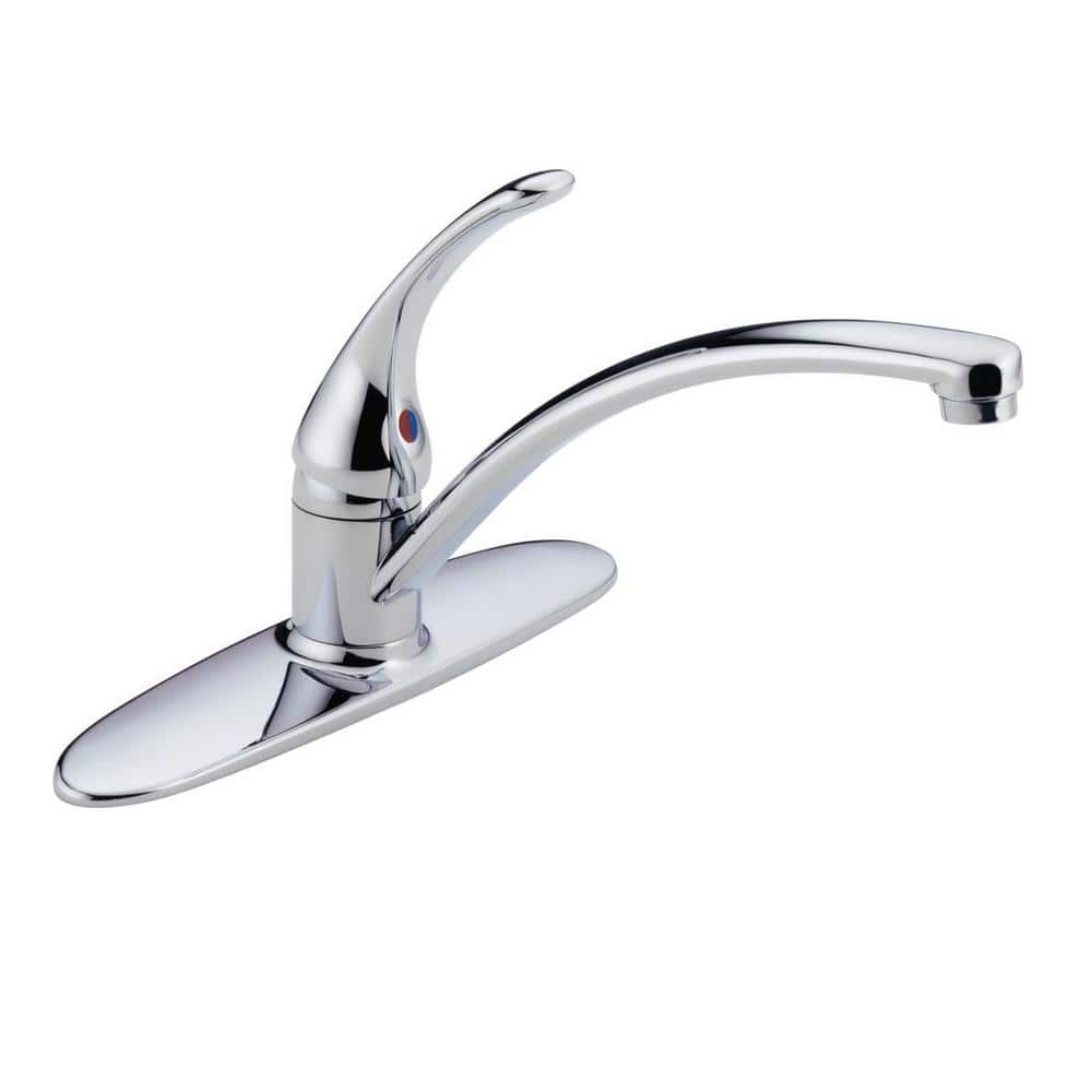 Delta Foundations Single-Handle Standard Kitchen Faucet in Stainless (1)