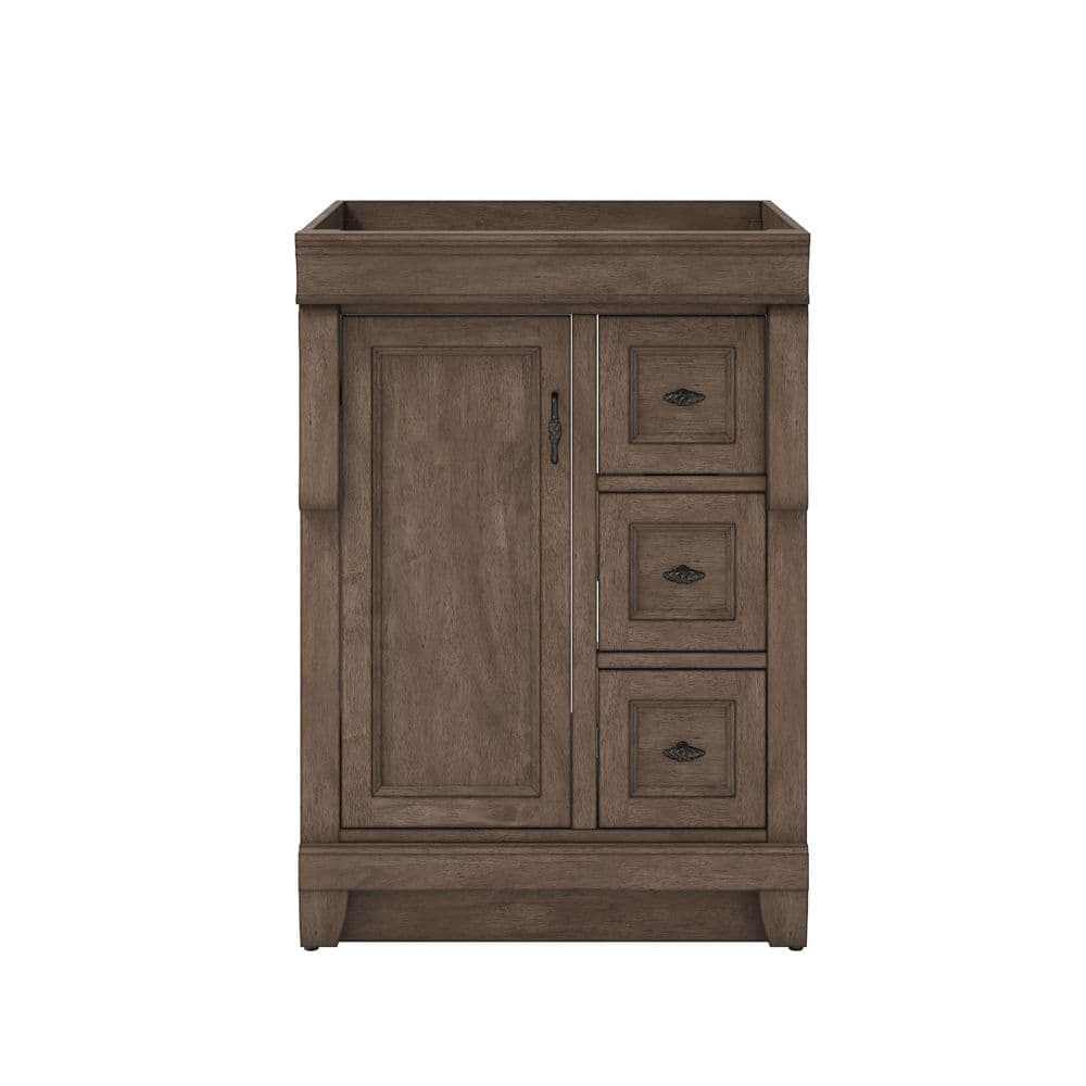 Home Decorators Collection Naples 24 in. W x 21.63 in. D x 34 in. H Bath Vanity Cabinet without Top in Distressed Grey (2)
