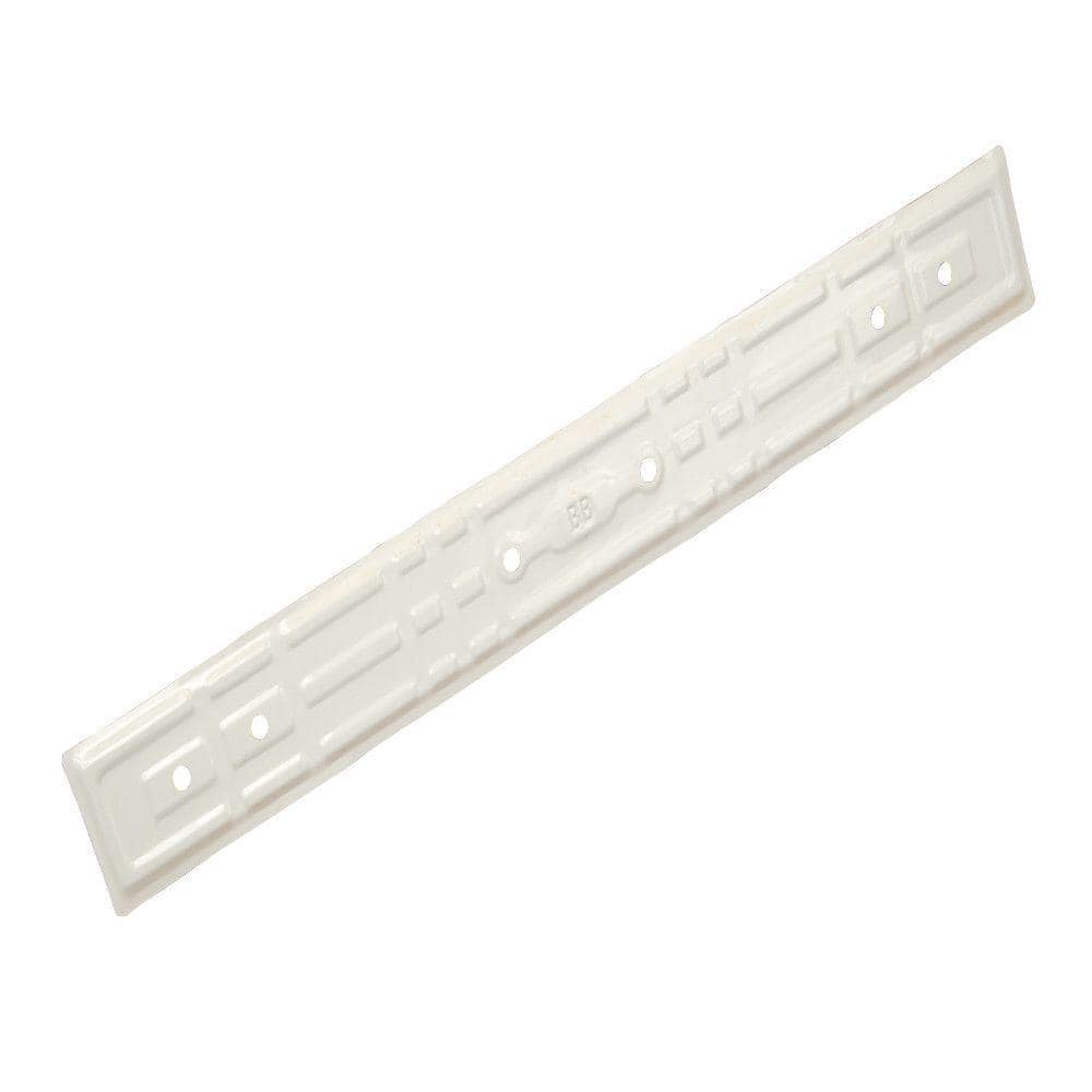 Amerimax Home Products White Half-Round Aluminum Downspout Universal Conductor Band