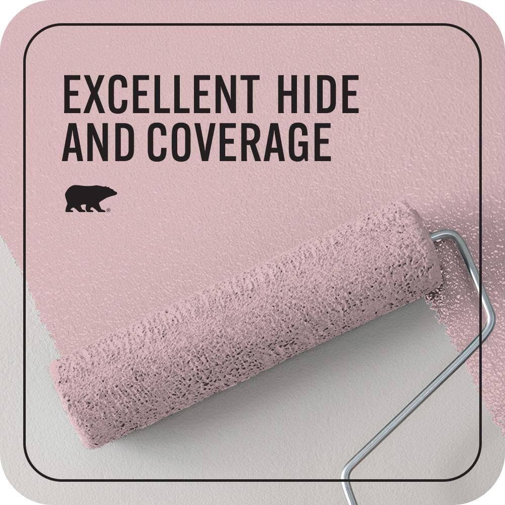 BEHR PREMIUM PLUS #S130-2 Shy Smile Enamel Interior/Exterior Paint & Primer Color Sample (4)
