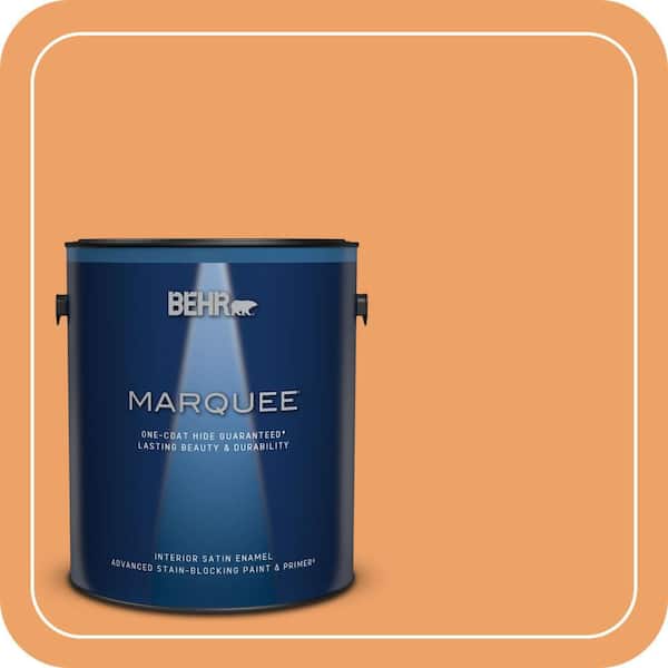 BEHR PREMIUM PLUS #270D-5 Adventure Orange Enamel Low Odor & Primer (3)