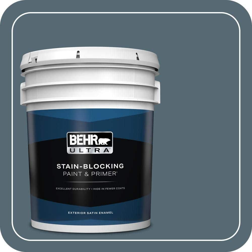BEHR ULTRA 5 gal. #540F-6 Distance Satin Enamel Exterior Paint & Primer