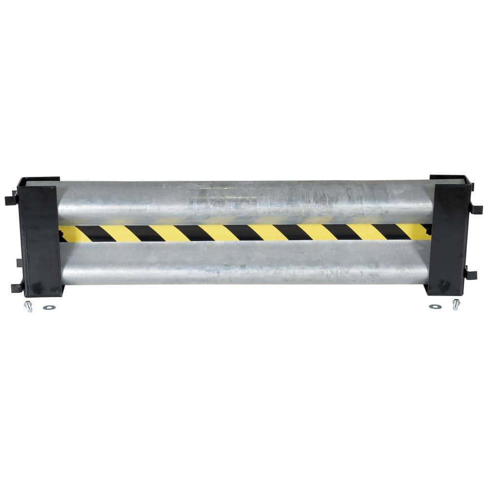 Vestil 51 in. Galvanized Steel Guard Rail with 2-Drop-In Style Brackets and Hardware (3)