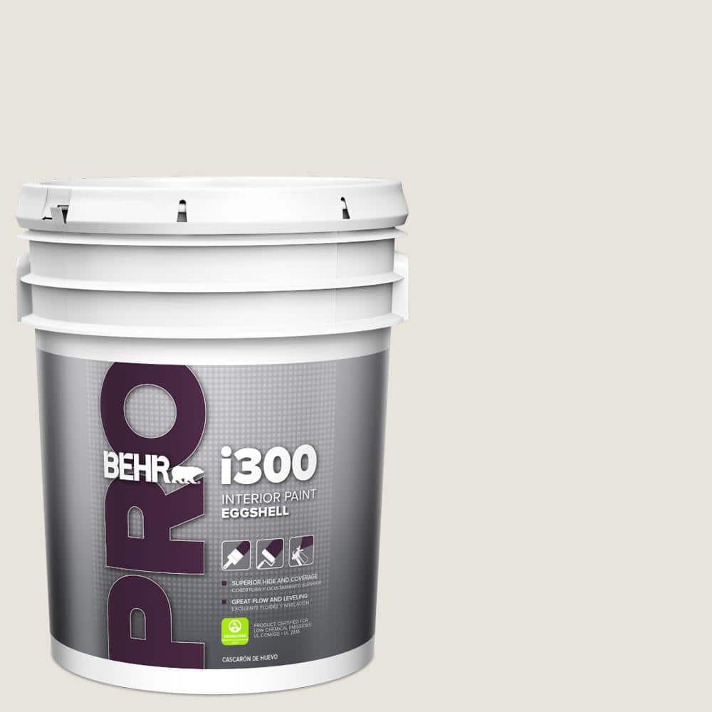 BEHR PRO 5 gal. #PPU24-13 White Pepper Eggshell Interior Paint