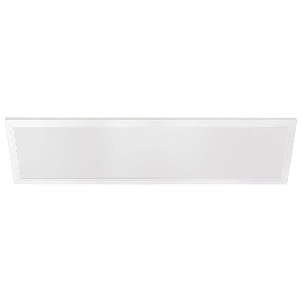 Commercial Electric 1-Pack 1 ft. x 4 ft. 4000 Lumens Dimmable Integrated LED Flat Panel Ceiling Flush Mount Fixture with Selectable 5CCT (2)