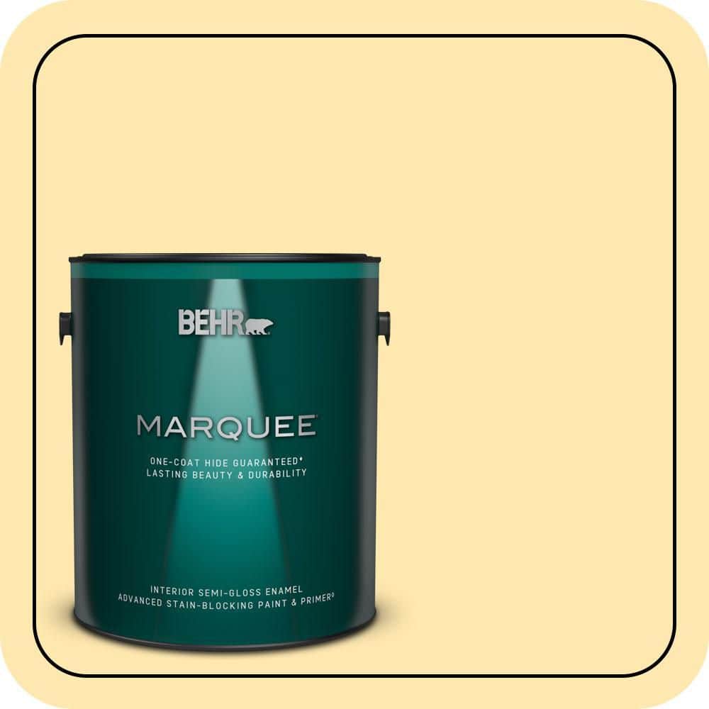 BEHR MARQUEE 1 gal. #P280-2 Gold Thread Semi-Gloss Enamel Interior Paint & Primer