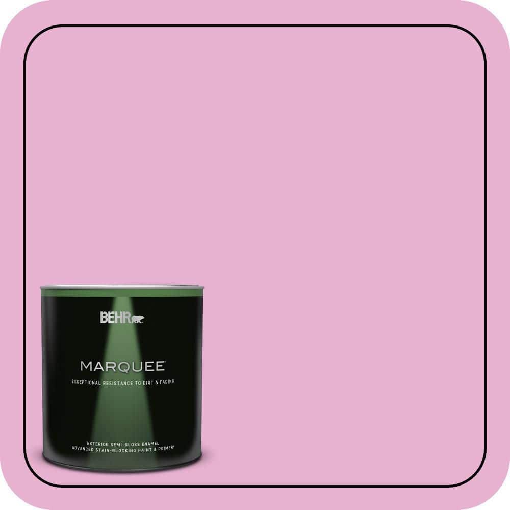 BEHR MARQUEE 1 qt. #P120-2 Gumball Semi-Gloss Enamel Exterior Paint & Primer