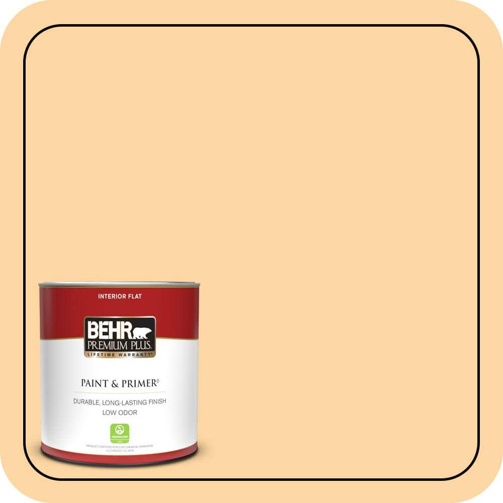 BEHR PREMIUM PLUS #QE-19 September Sun Enamel Interior/Exterior Paint & Primer Color Sample (1)