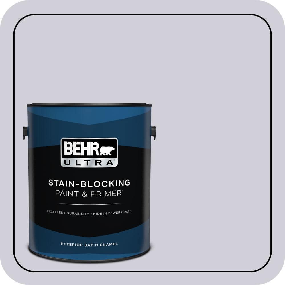 BEHR ULTRA 1 gal. #660E-2 Purple Essence Satin Enamel Exterior Paint & Primer