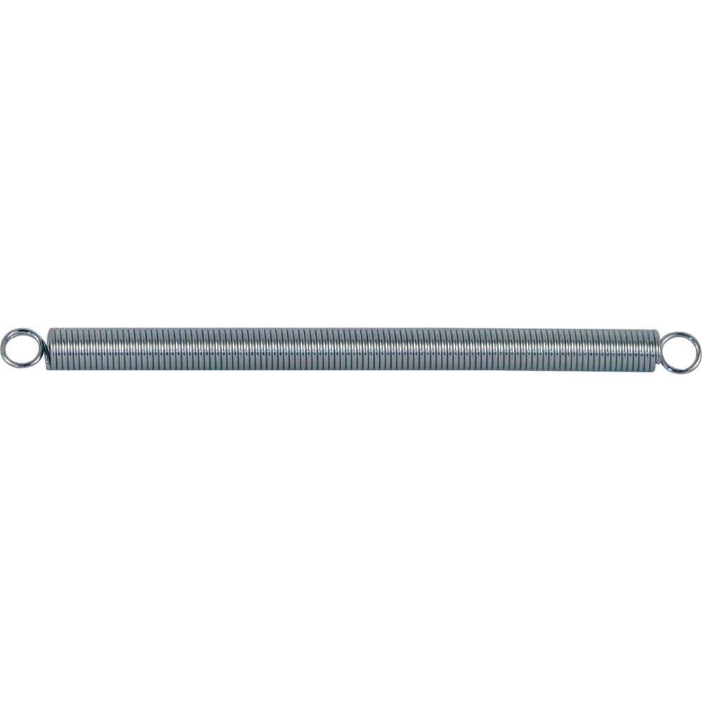 Prime-Line Extension Spring, Spring Steel Const, Nickel-Plated Finish, .020 GA x 5/32 in. x 2-1/2 in., Closed Single Loop, (2-Pack)